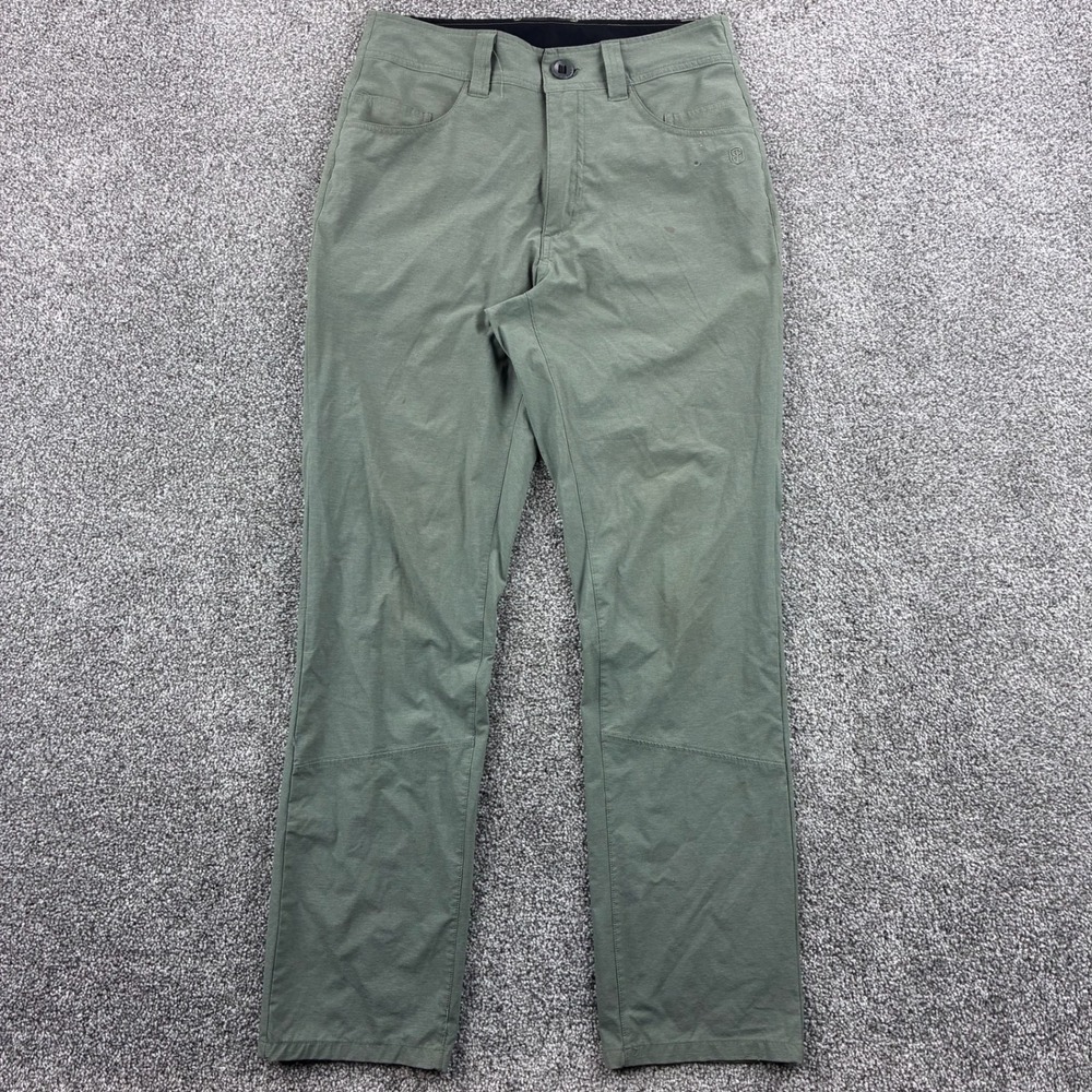 Born Primitive Traverse Pants Mens 30x30 Green Nylon Stretch Hiking Outdoor
